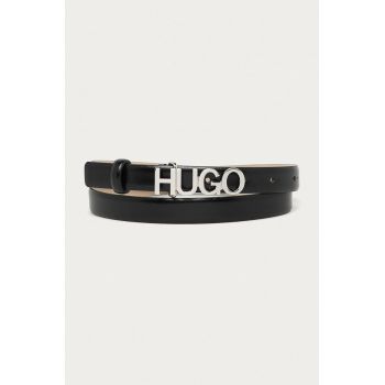 Hugo Curea de piele femei, culoarea negru