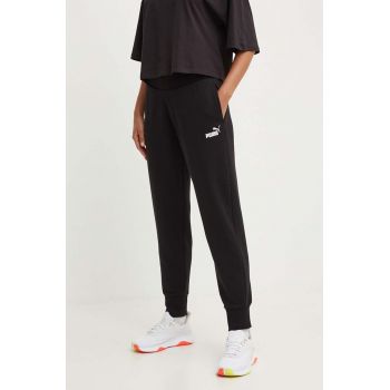 Puma pantaloni de trening culoarea negru, melanj 586842