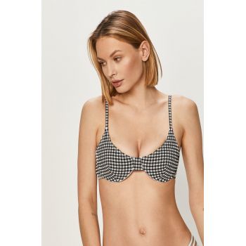 Pepe Jeans Sutien de baie culoarea albastru marin, cupa usor rigidizata ieftin