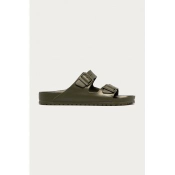 Birkenstock papuci Arizona Eva barbati, culoarea verde, 1019094