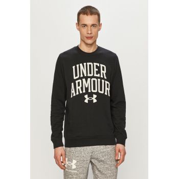 Under Armour Bluză 1361561 bărbați, culoarea negru, cu imprimeu