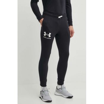 Under Armour pantaloni barbati, culoarea negru, neted 1361642-001 de firma originali