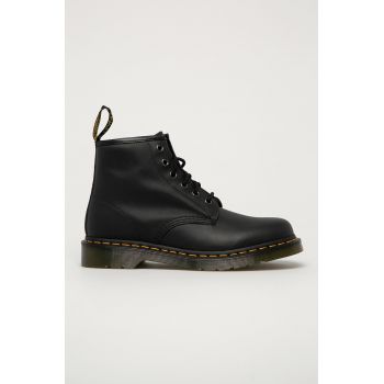 Dr. Martens bocanci de piele 101 bărbați, culoarea negru DM26409001.101-Black