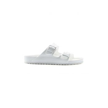 Birkenstock papuci Arizona EVA barbati, culoarea alb