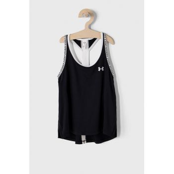 Under Armour top copii 1363374 culoarea negru