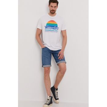 Wrangler Tricou culoarea alb