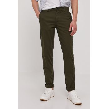 Selected Homme Pantaloni bărbați, culoarea verde