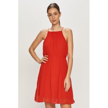 Pepe Jeans Rochie culoarea rosu