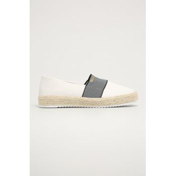 Big Star Espadrile culoarea alb, cu platformă