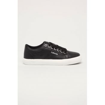 Levi's Pantofi culoarea negru, cu toc plat