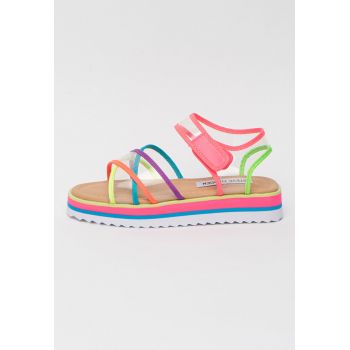 Sandale transparente cu barete incrucisate Serris Sandale transparente cu barete incrucisate Serris
