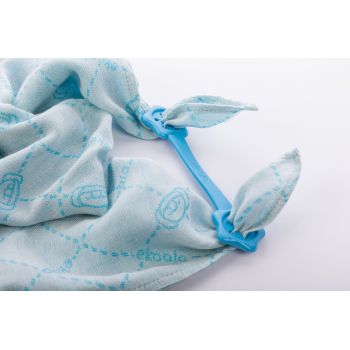 Set Swaddle si suport de prindere baveta eKoala blue