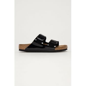 Birkenstock papuci Arizona femei, culoarea negru, 1005291