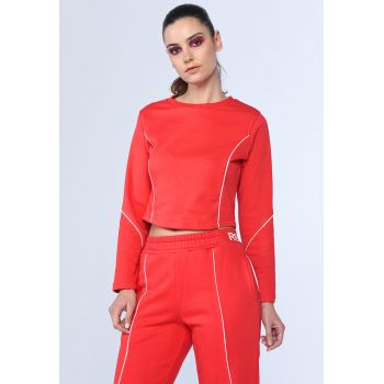 Bluza sport cu decupaj pe partea din spate Sue