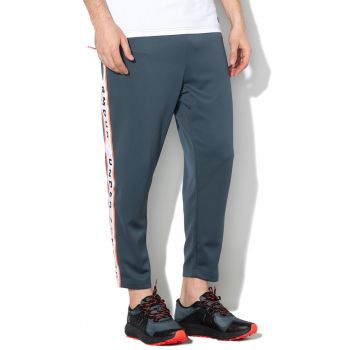 Pantaloni lejeri cu logo contrastant lateral - pentru fitness