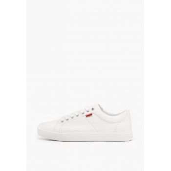 Pantofi sport de piele ecologica cu logo