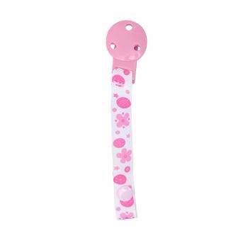 Lant cu clips pentru suzeta 0 luni+ pink de firma originala