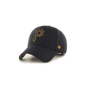 47brand șapcă MLB Pittsburgh Pirates culoarea negru, cu imprimeu