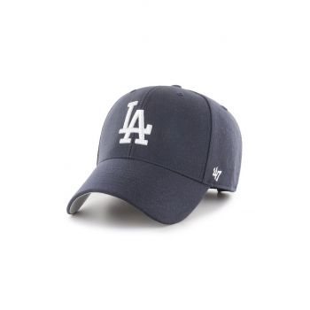 47brand șapcă MLB Los Angeles Dodgers culoarea albastru marin, cu imprimeu