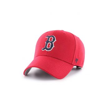 47brand șapcă MLB Boston Red Socks culoarea roșu, cu imprimeu