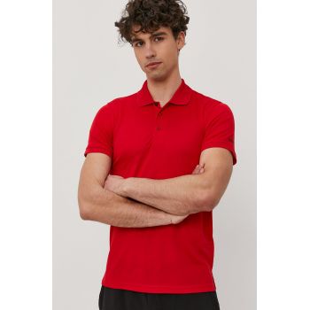 CMP Tricou Polo bărbați, culoarea rosu, material neted