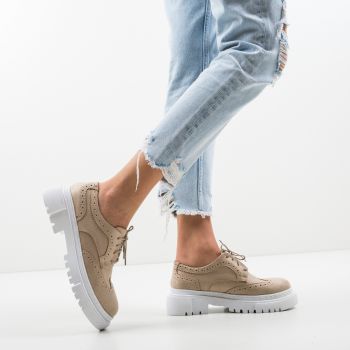 Pantofi Casual Mrela Bej Pantofi Casual Mrela Bej