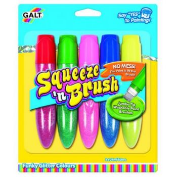 Squeezen brush - 5 culori cu sclipici