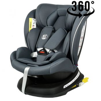 Scaun auto Tweety Plus Deluxe Buf Boof Grey cu isofix rotativ 360 grade 0-36 kg