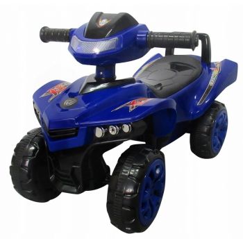 Atv pentru copii fara pedale R-Sport J5 albastru cu protectie impotriva rasturnarii, claxon cu sunete, potrivit pentru copii cu varsta intre 1-3 ani