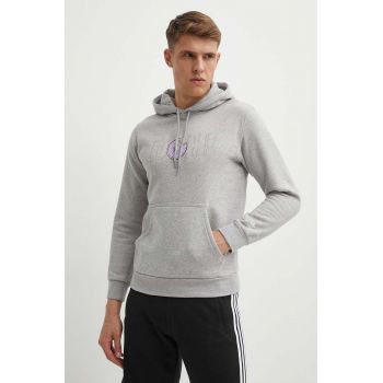 Adidas Originals Bluză HA5816 bărbați, culoarea gri, cu imprimeu ieftin