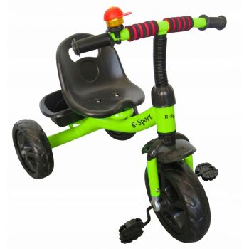 Tricicleta cu pedale R-Sport T1 verde la reducere