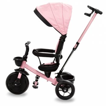 Tricicleta cu sezut rotativ si roti cu spuma EVA Kidwell Axel roz ieftina