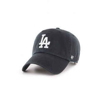 47brand șapcă MLB Los Angeles Dodgers culoarea negru, cu imprimeu B-RGW12GWS-BKJ