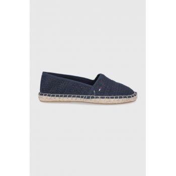 Tommy Jeans Espadrile culoarea albastru marin