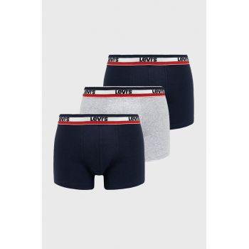 Levi's Boxeri bărbați, culoarea albastru marin