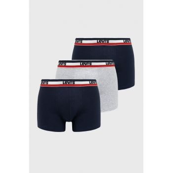 Levi's boxeri bărbați, culoarea bleumarin 37149.0542-navygreyme de firma originali