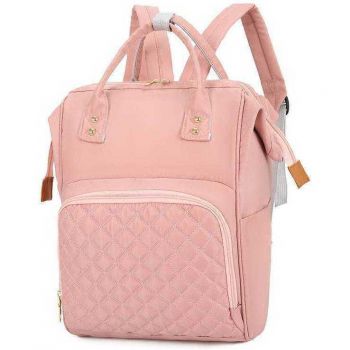 Rucsac multifunctional mamici Diamond Bambinice Roz ieftin