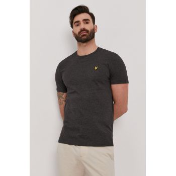 Lyle & Scott Tricou bărbați, culoarea gri, melanj