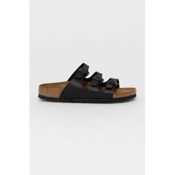 Birkenstock papuci Florida SFB femei, culoarea negru, 53013