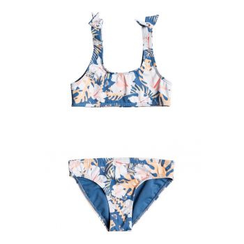 Costum de baie in doua piese cu imprimeu floral Lovers