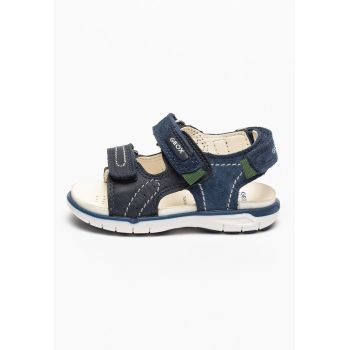 Sandale de piele intoarsa cu velcro Delhi Sandale de piele intoarsa cu velcro Delhi