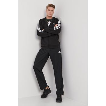 Adidas Pantaloni GK9249 bărbați, culoarea negru, material neted
