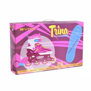 Role copii reglabile 30-33 Byox Trina S Pink de firma originala