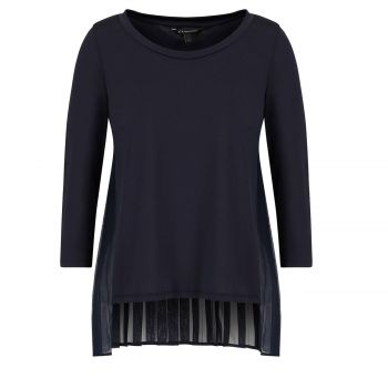 Sweater With Pleated Back L