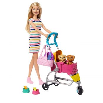 Barbie Stroll 'n Play Pups de firma originala