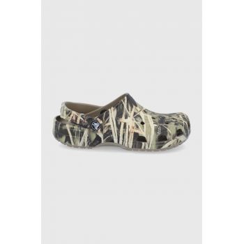 Crocs papuci Classic Realtree culoarea verde 12132 Khaki