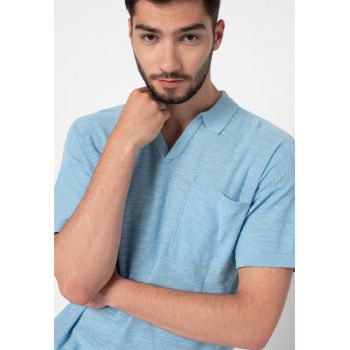 Tricou polo din amestec de in