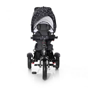 Tricicleta multifunctionala 4 in 1 Neo Air roti mari cu camera Black Crowns de firma originala