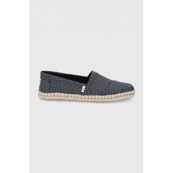 Toms Espadrile Sunspots Crossweave culoarea negru