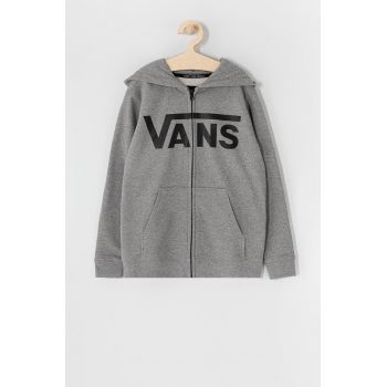 Vans Bluză copii culoarea gri, cu imprimeu
